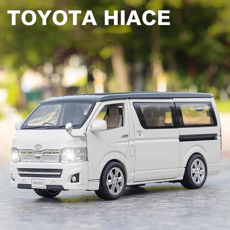 Высококлассная модель автомобиля Toyota Hiace из сплава 1:32 MPV игрушечный автомобиль Hi