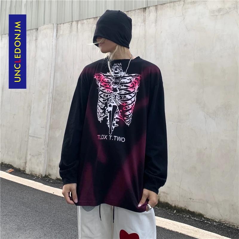 

Футболка UNCLEDONJM в стиле оверсайз, уличная одежда с графическим принтом, мужская одежда в стиле Харадзюку, топы в стиле хип-хоп