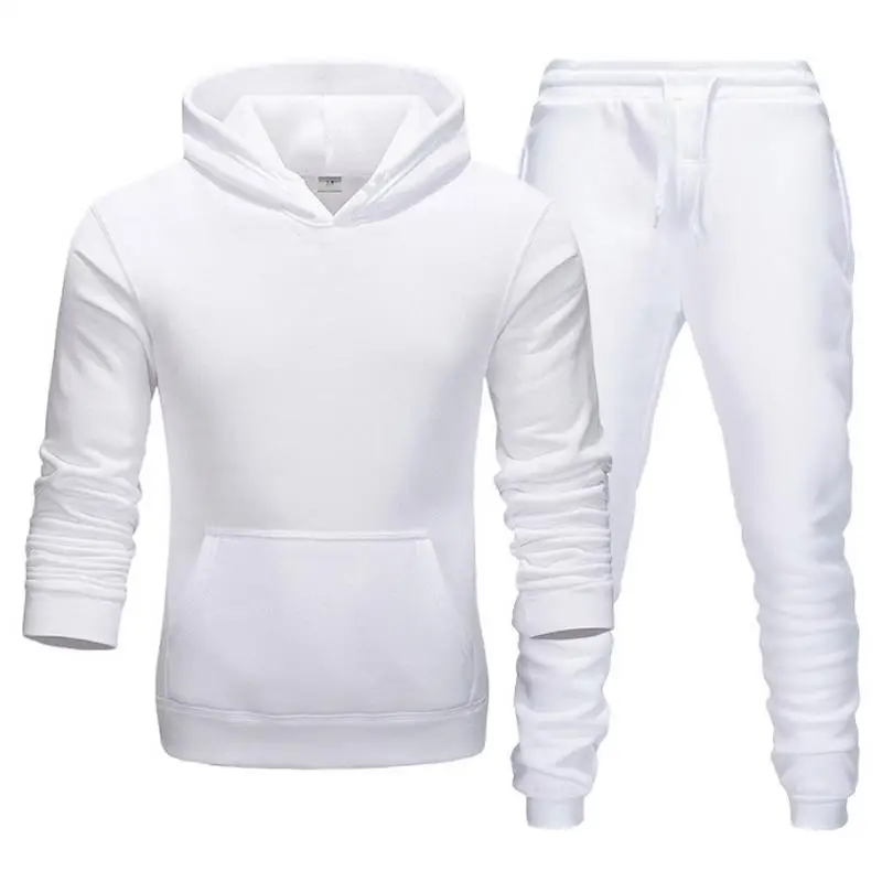 

Classic solid color casual men's suit clothing fashion sportswear sports suit hoodie sportswear hoodie + pants pullover suit