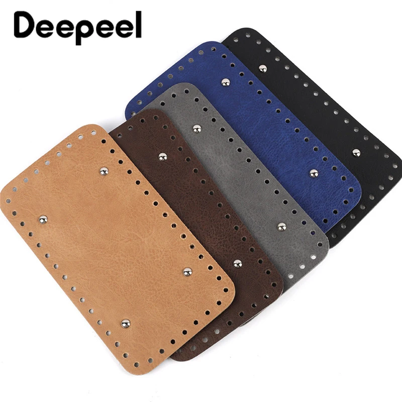 

Deepeel 14*25 см Φ Нижняя крышка из искусственной кожи с 46 отверстиями длинные женские DIY аксессуары для вязания и шитья ручной работы