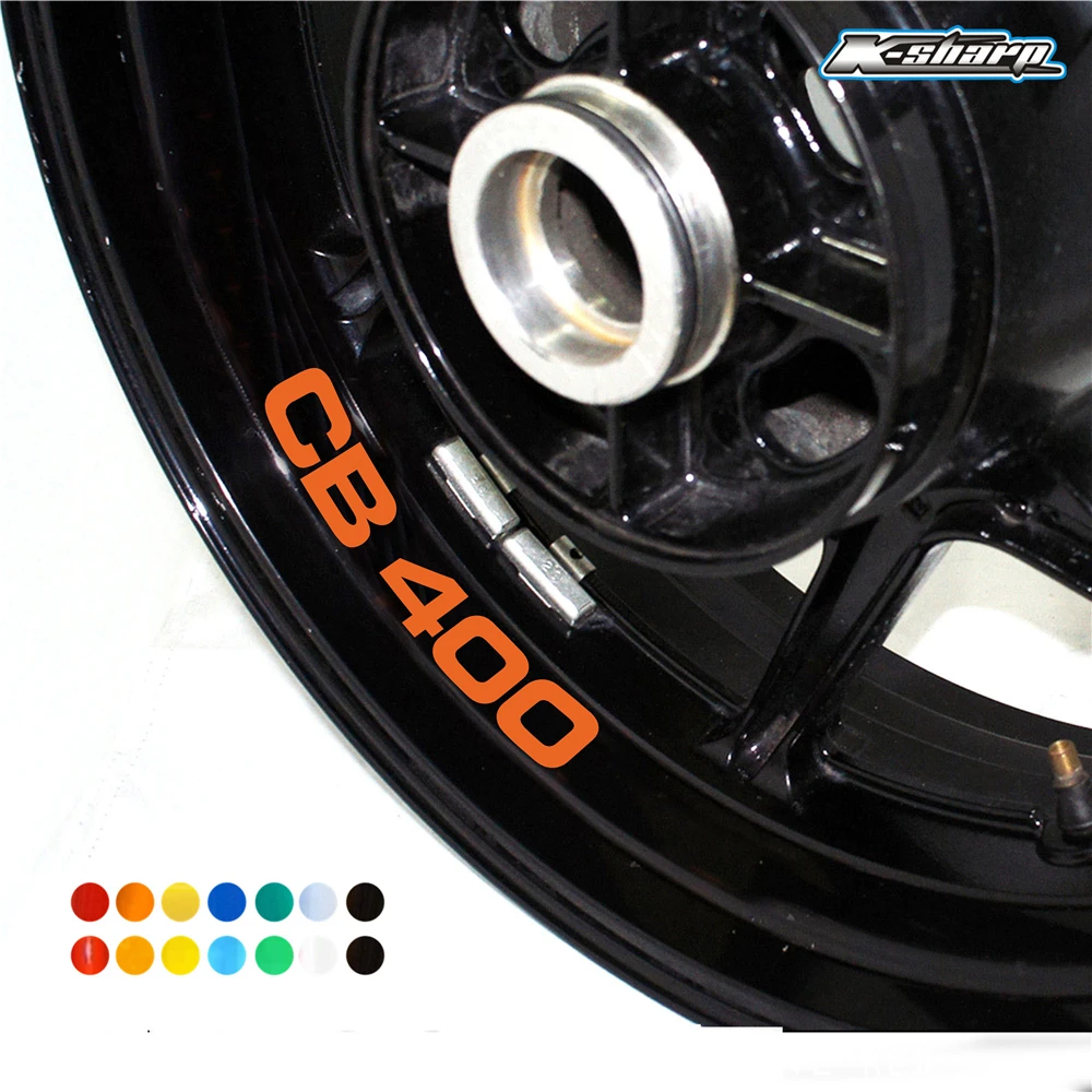 

New wheel logo decals reflective waterproof decorative tire stickers motorcycle accessories stickers for HONDA CB400 cb 400