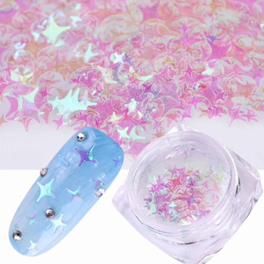 Блестящий Spangle профессиональный маникюрный блеск для ногтей со звездами блестки