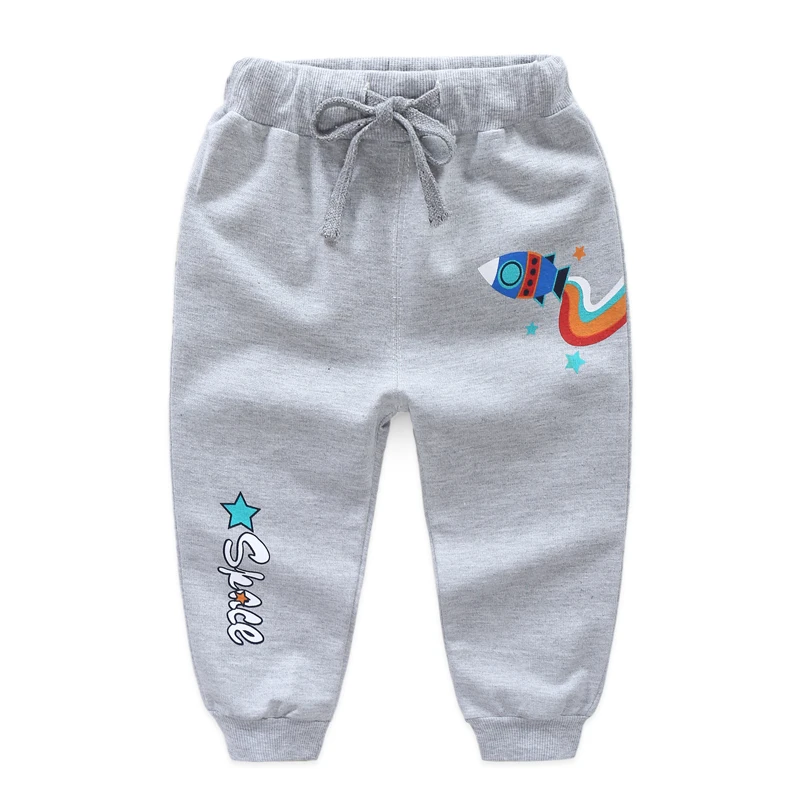 Baby Trousers Cartoon High Belly Pants Boy Grils Leggings Cotton Baby High Waist Elastic Harem Trousers Inafnt Abdomen Clothes