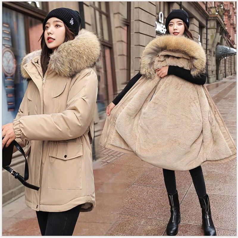 

Thickened parka women slim winter coat down cotton ladies parka 2020 women winter jacket coat Jaqueta Feminina Inverno R680