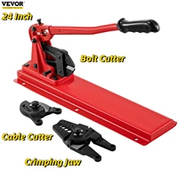 vevor 24in cutting bench type swager tool kit wire rope swaging machine with crimper cable bolt cutter head for copper sleeves