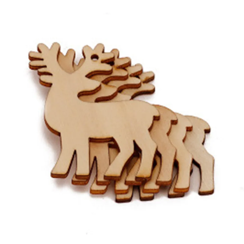 Новый мультфильм деревянные части креативные вырезы ремесло для украшения дома