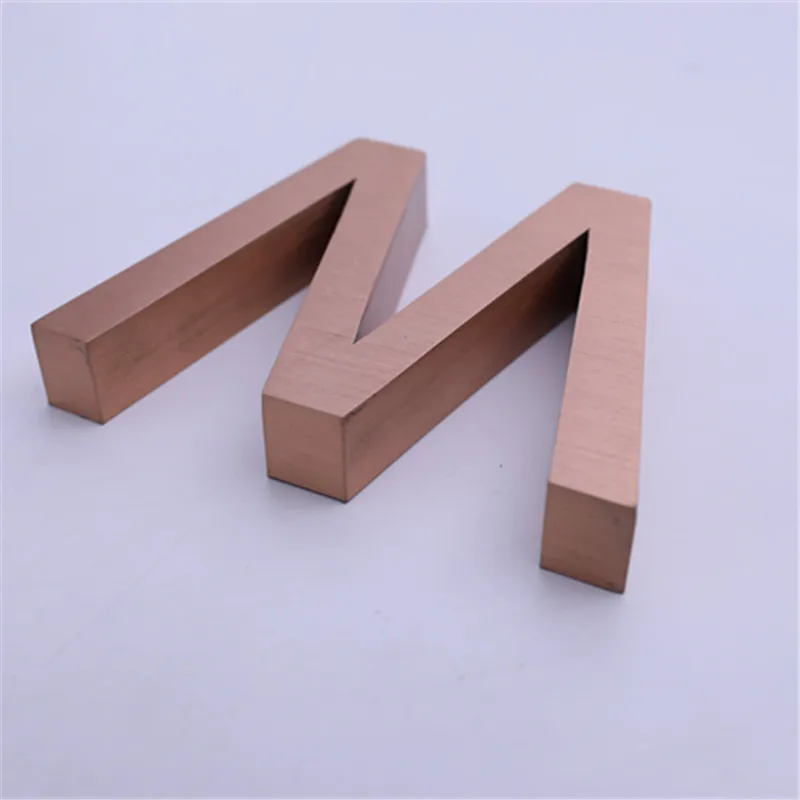 Fabricated Titanium Stainless Steel Signage Customized Alphabet Metal Channel Letter Painted Finish | Дом и сад