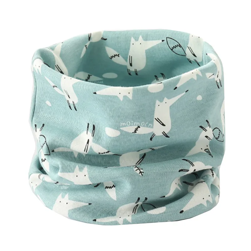 A2 Осень Зима Дети Хлопчатобумажный Шарф Детские Дети Теплый Шарф Мальчики Девочки Мультфильм Шарфы Шеи Воротник Ребенка О Кольцо Магия Шейный Платок - Цвет: A2