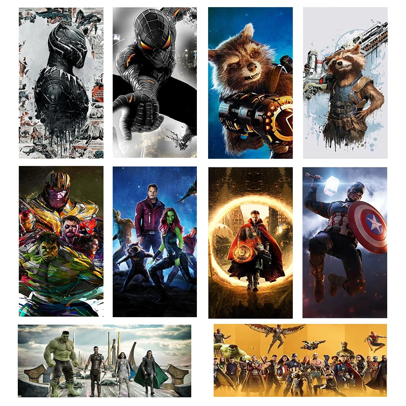 

Настенная картина Marvel «мстители», постеры и принты из аниме «супергерой», современные картины, украшение для дома, для детей