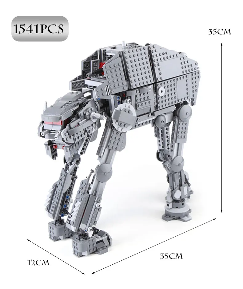 DHL, 05130, Звездные войны, игрушки, 75189, тяжелый ATAT Walker, набор, строительные блоки, кирпичи, сборные комплекты, детские игрушки, рождественские подарки