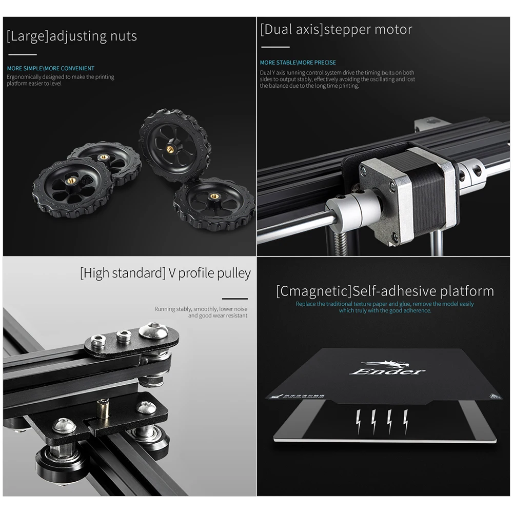 3D принтер Creality Ender-5 большой размер печати Cmagnetic Build Plate быстрое восстановление