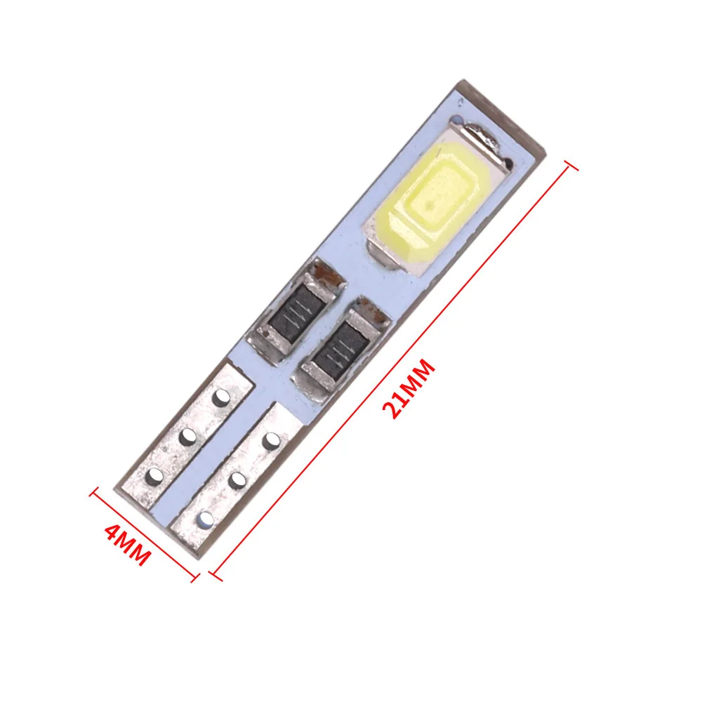 2 шт. T5 автомобильный индикатор приборной лампы 2LED 5630 белый теплый jinyulong