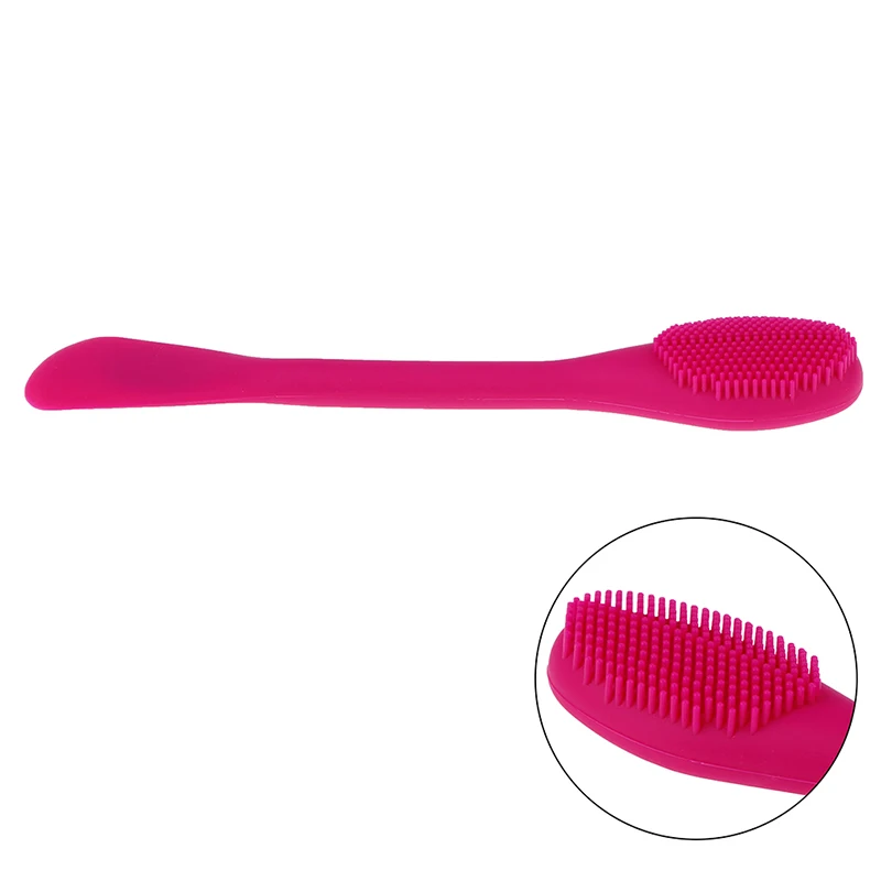 1 шт. Двусторонняя силиконовые очищающее средство для лица кисти Портативный