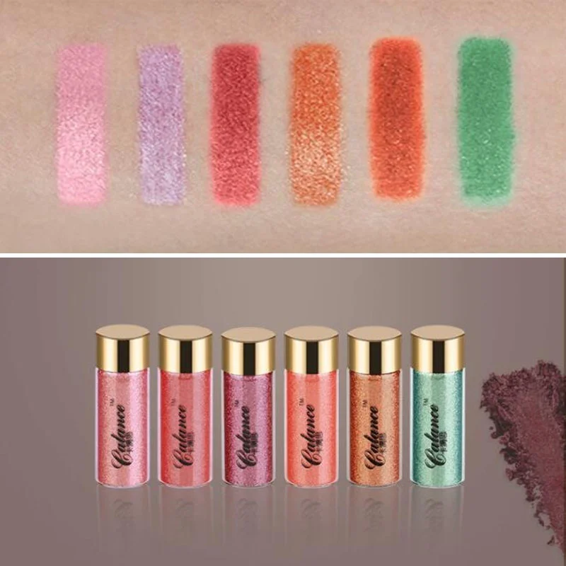 1 шт. профессиональная пудра с блестками тени для век губная помада стойкая