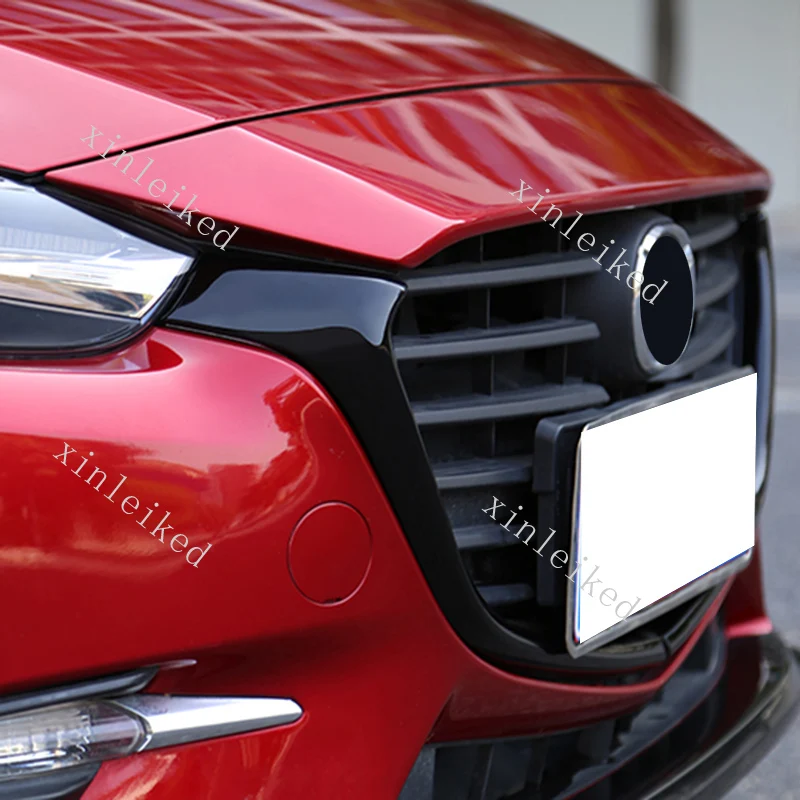 Автомобильный Стайлинг ABS черный передний бампер решетка рама молдинг отделка