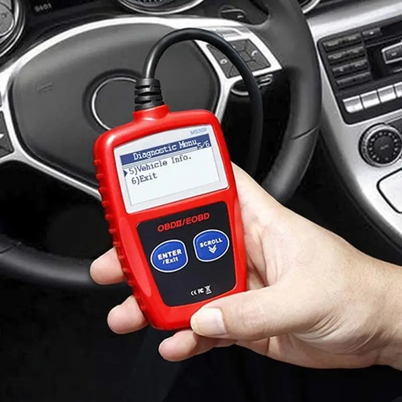 MS309 OBD2 автоматический диагностический инструмент OBD 2 сканер считыватель кодов