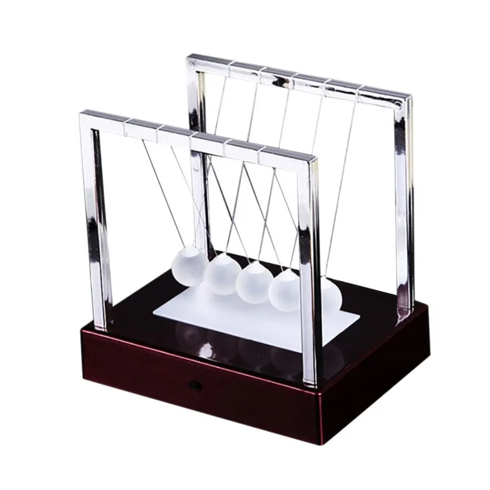 

Toys For Children Newtons Cradle LED Light Up Kinetic Energy Home Office Science Toys Home Decor Gift zabawki dla dzieci#L4