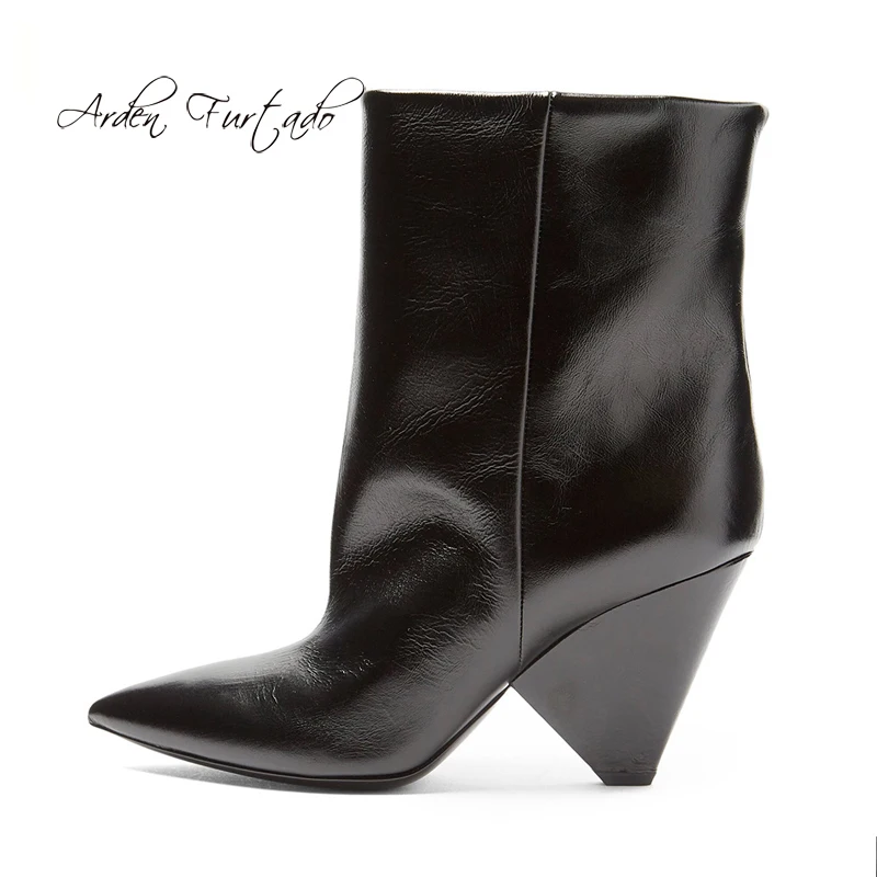 Модная женская обувь элегантные женские ботинки специальная форма каблук