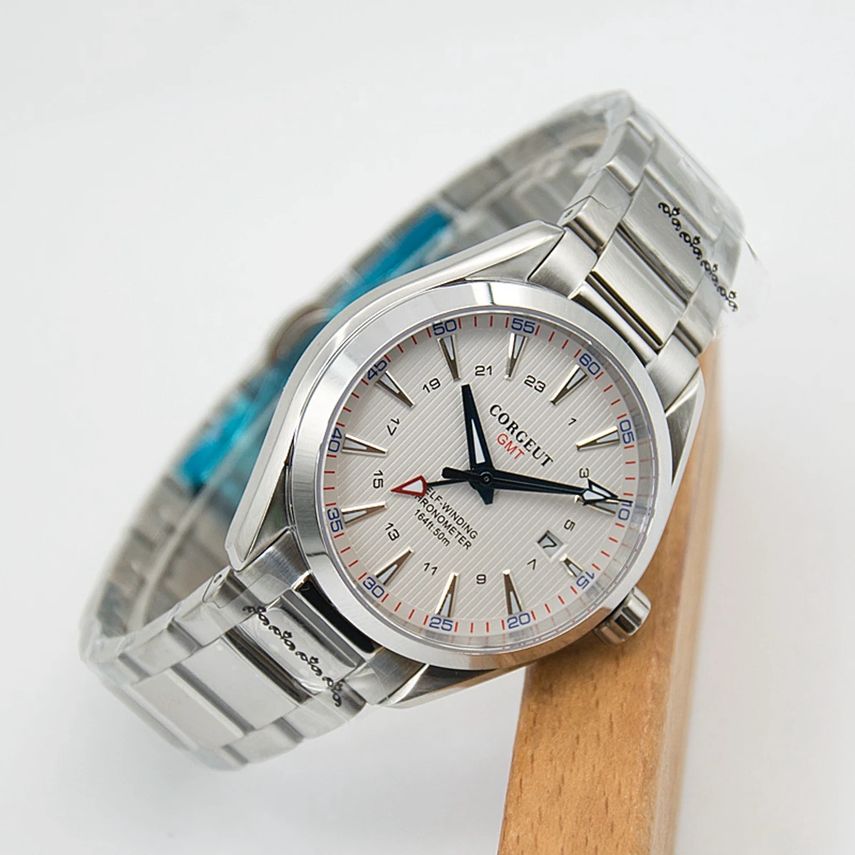 2021 роскошные мужские механические наручные часы из нержавеющей стали GMT ведущей