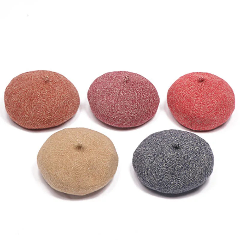 Новинка 2019 шапка в виде тыквы монохромный берет модная для художника простая