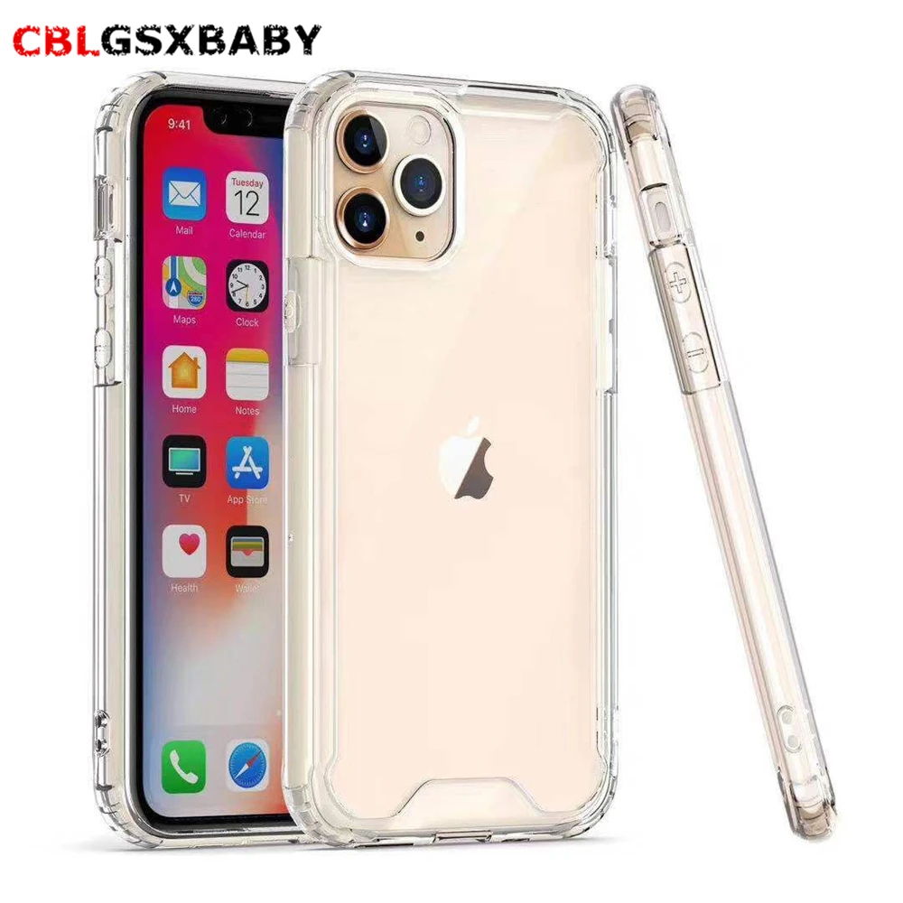 Жесткий чехол для телефона из поликарбоната и ТПУ iPhone 1211 Pro XS Max XR силиконовый 13 pro 8