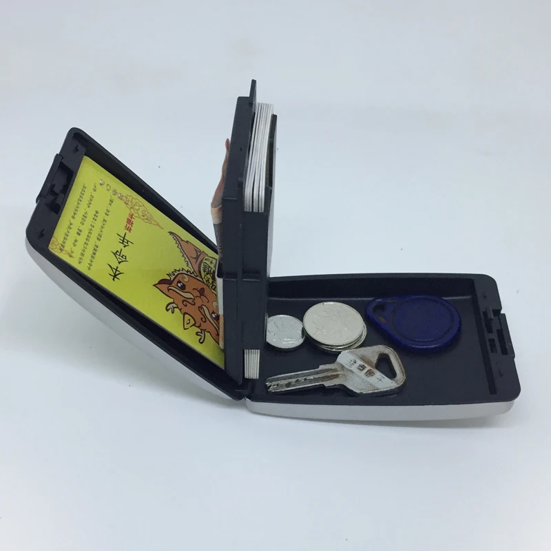 Алюминиевый держатель для кредитных карт с рчид блокировкой Защитный