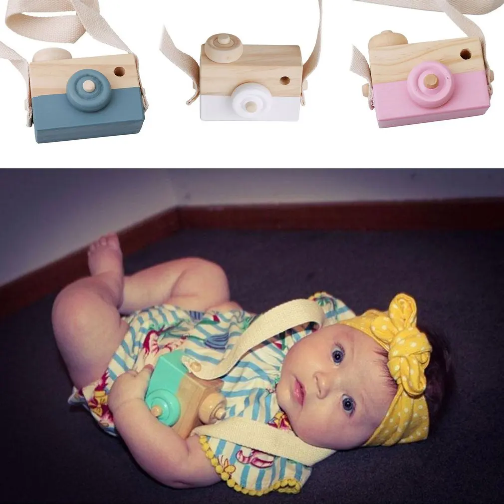 Детская деревянная камера игрушки Симпатичные ручной работы фотографии