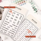 Стикеры для ежедневника Fromthenon, ежемесячный недельный декор, прозрачные наклейки со словами, метки для расписания, канцелярские наклейки