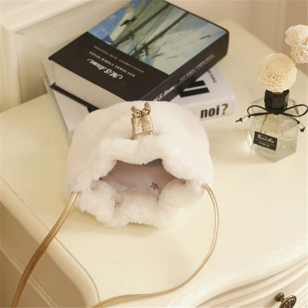Children Mini Bucket Bag Autumn Winter Faux Fur Kids Crossbody Shoulder Bags for Baby Girls Messenger Toddle Wallet Handbags | Игрушки и