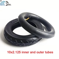 10 inch electric scooter tire 10x2 125 inner and outer tire with aluminum alloy wheel m10 m12 rear wheel disc brake