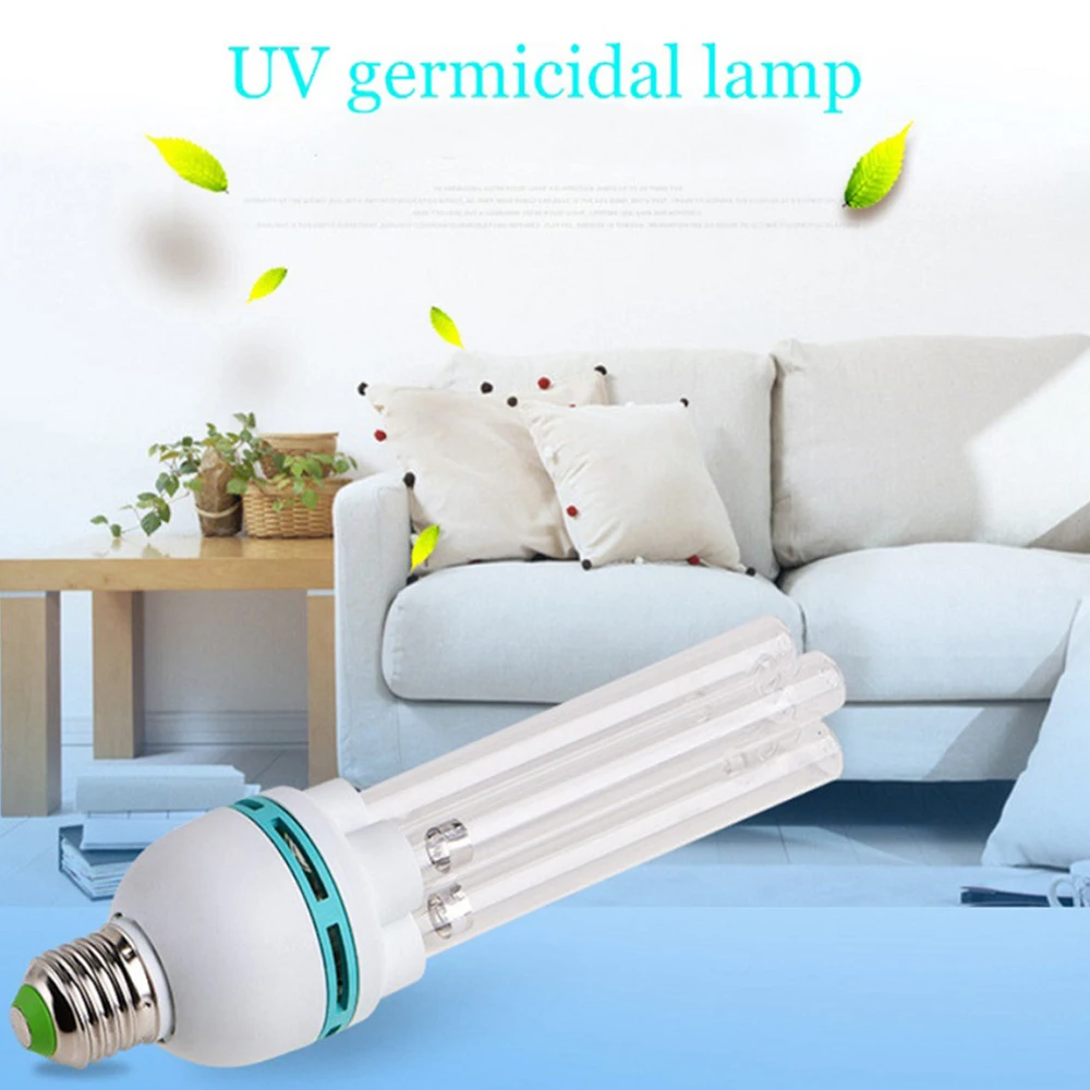 Ультрафиолетовая Светодиодная трубка E27 UVC лампа для дезинфекции озонирования