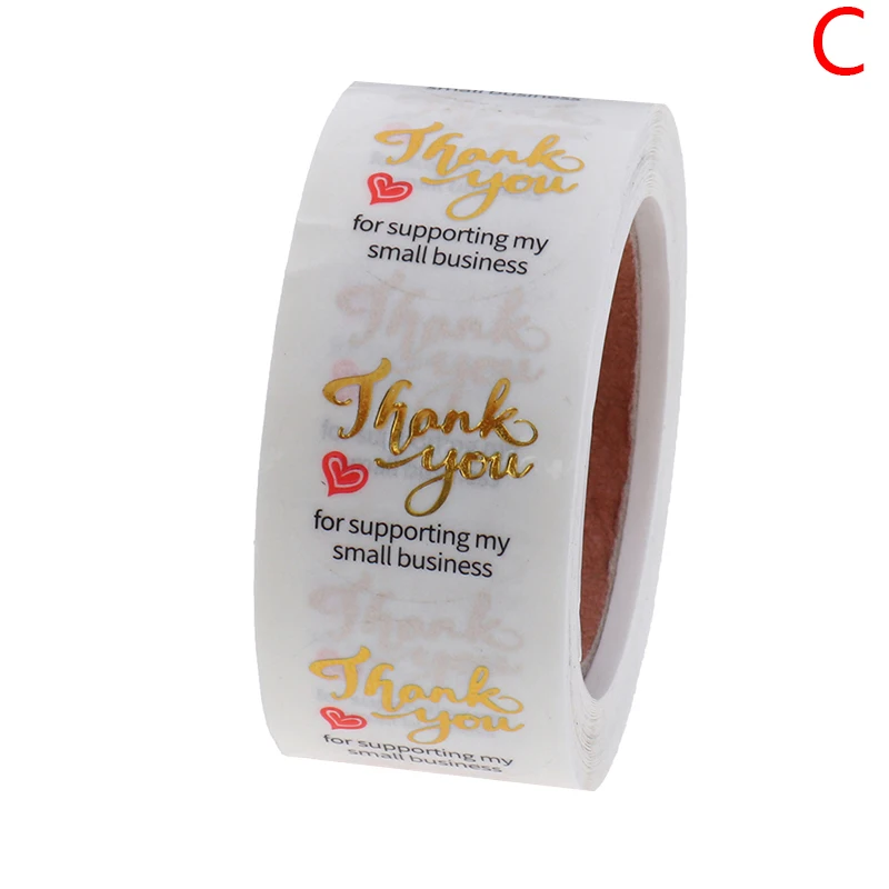 

500Pcs/roll Thank You Sticker For Seal Label Scrapbooking Christmas Sticke Decoration Sticker Stationery Sticker