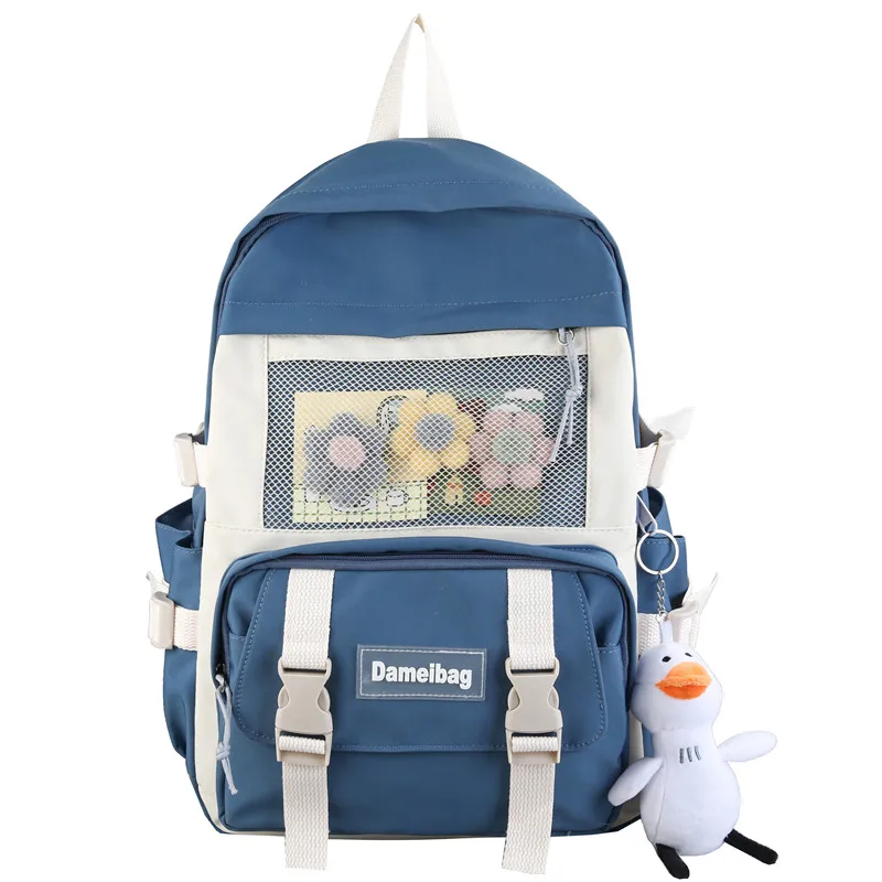 

Women Boy Nylon Backpack Travel Mesh Female Student College School Bag Men Girl Cool Laptop Backpack Male Fashion Book Bags Lady