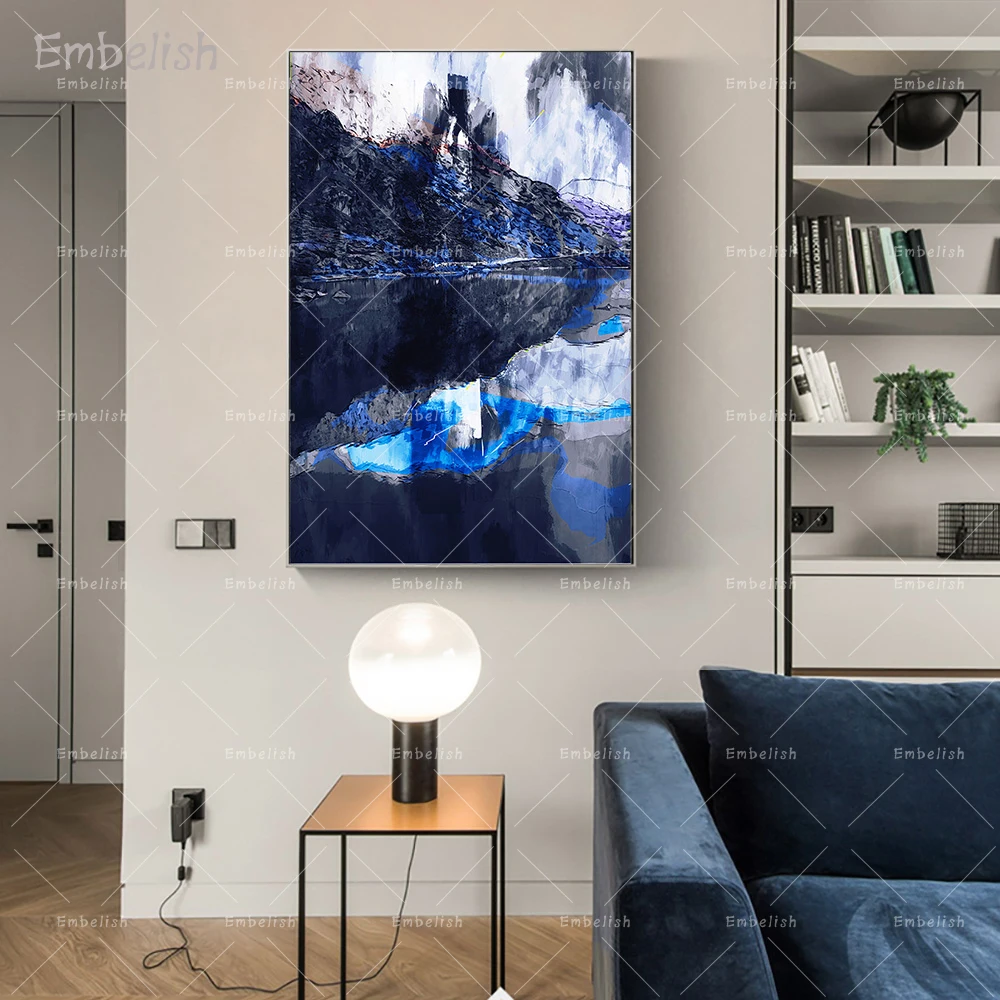 

Embelish 1 Pieces Watercolor Cool Landscape Pictures For Living Room HD Print On Canvas Mountain Paintings Home Decor Posters