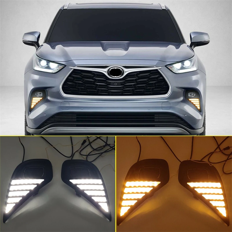 

2 шт., светодиодсветильник Противотуманные фары для Toyota Highlander XU70 2020 2021