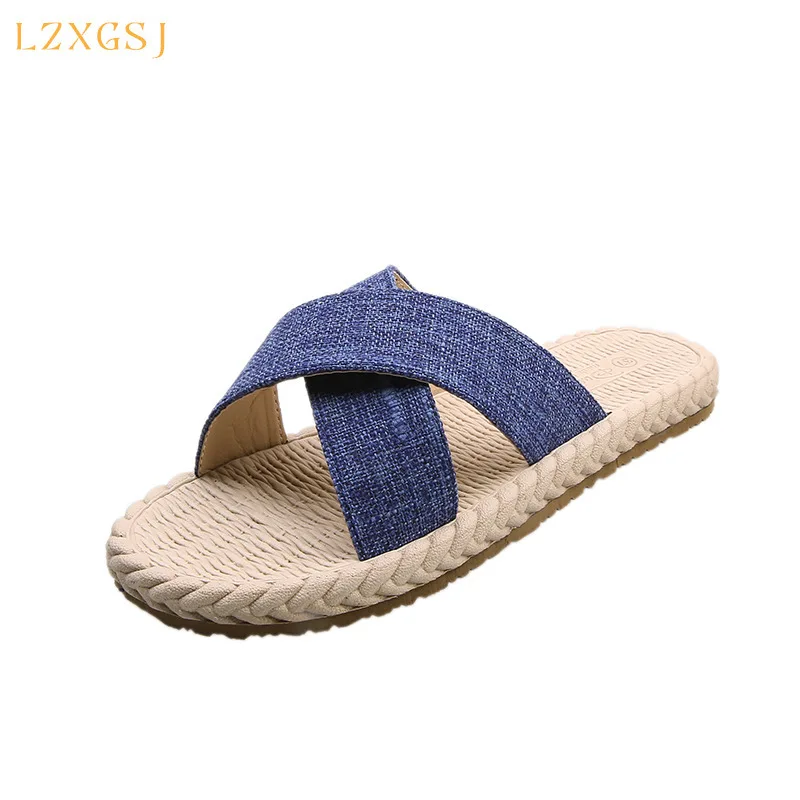 

Flip Flops Women Shoes Indoor Slides Shallow Flat For Femme Shoes Summer 2021 Anti Slip Bathroom Soft Women's Slippers