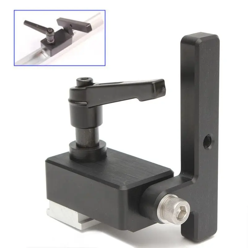 

Miter Track Stop for T-Slot T-Tracks DIY Bit Set Clip Woodworking Tool