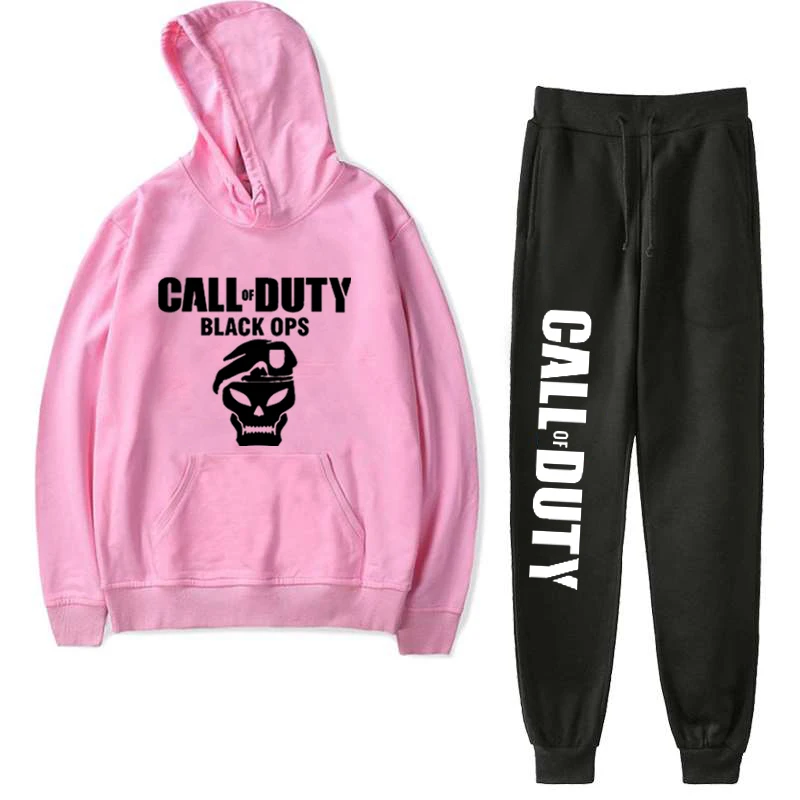 

Call Of Duty 2 Pcs Set Anime Hoodies and Pants Men's Set Clothes Streetwear Pullover Suit funny hoodie Men/women plus size