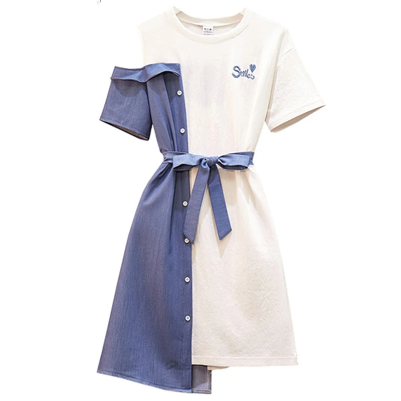 Летнее однобортное Бандажное короткое платье На Шнуровке Для женщин размера