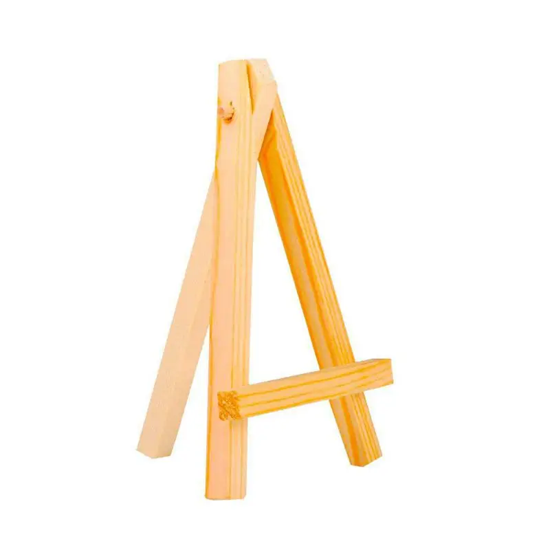 

3 by 5 Inch Tiny Wood Easels Set for Paintings Craft Small Acrylics Oil Projects, Pack of 12