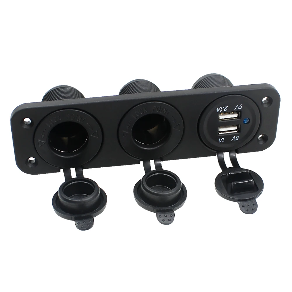 Адаптер питания зарядное устройство Автомобильная панель гнездо сплиттер