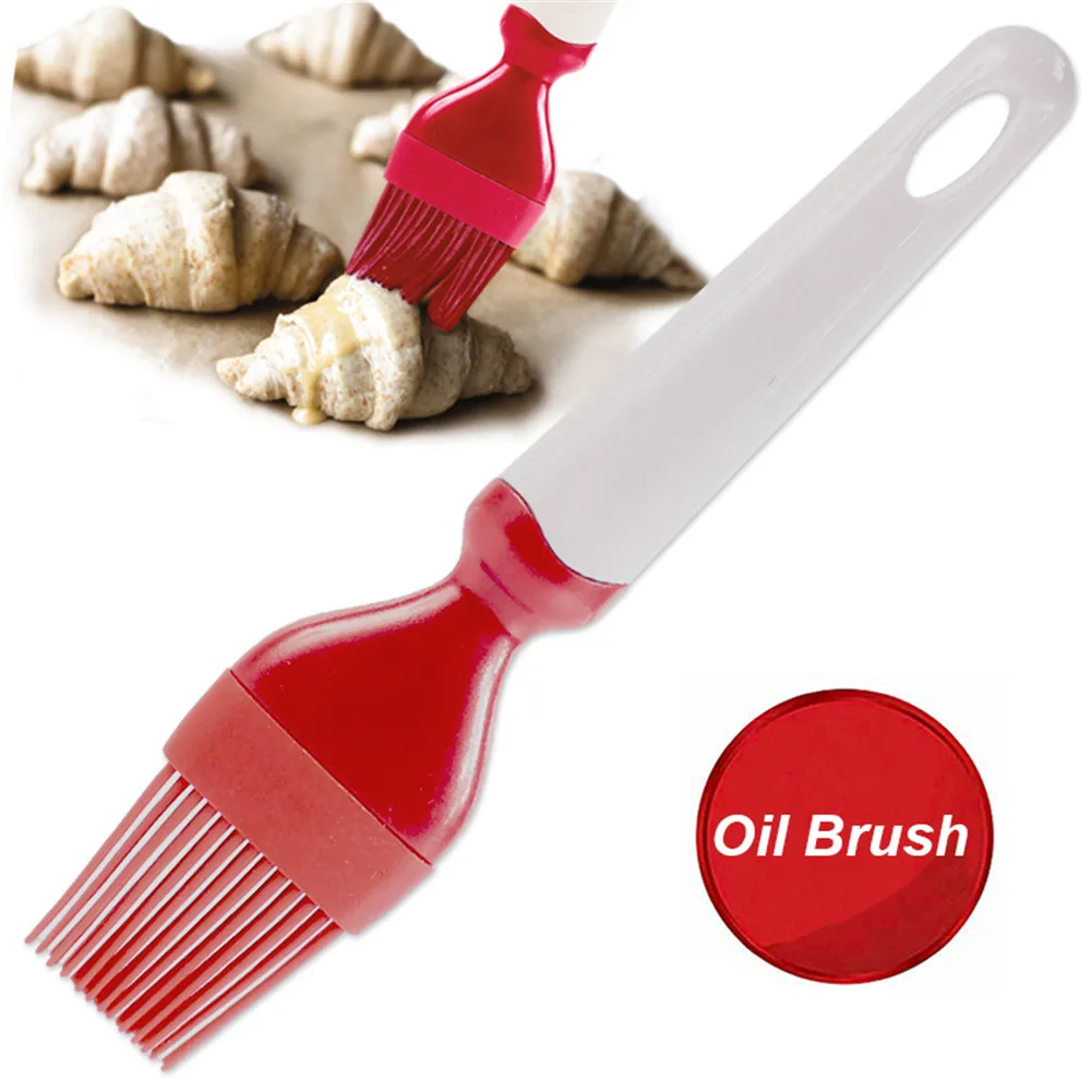1 шт. кисть для выпечки и мази из силикона для кексов, хлеба, масла, инструменты для выпечки, безопасная кухня, барбекю, 22,5х5 см.