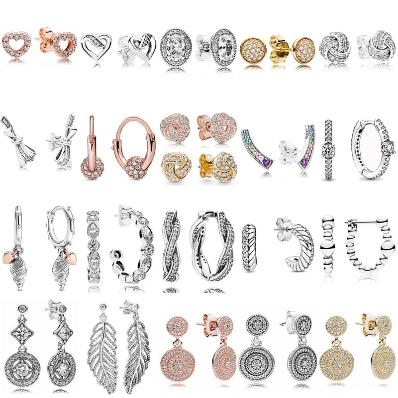 

925 пробы Серебряный твист веры эффектные перья завораживающий яркий маркиз радужные дуги любви для женщин ювелирные изделия pandora