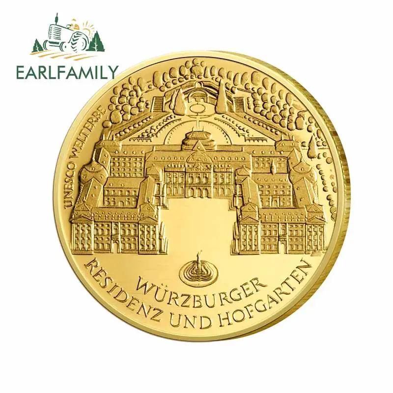 EARLFAMILY изысканные индивидуальные автомобильные наклейки 13 см x 12 6 для монет из