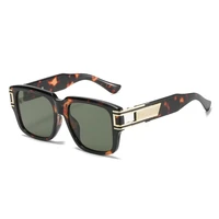 retro oversized luxury brand design sunglasses fashion square sun glasses for men and women vintage tortoiseshell frames eyewear