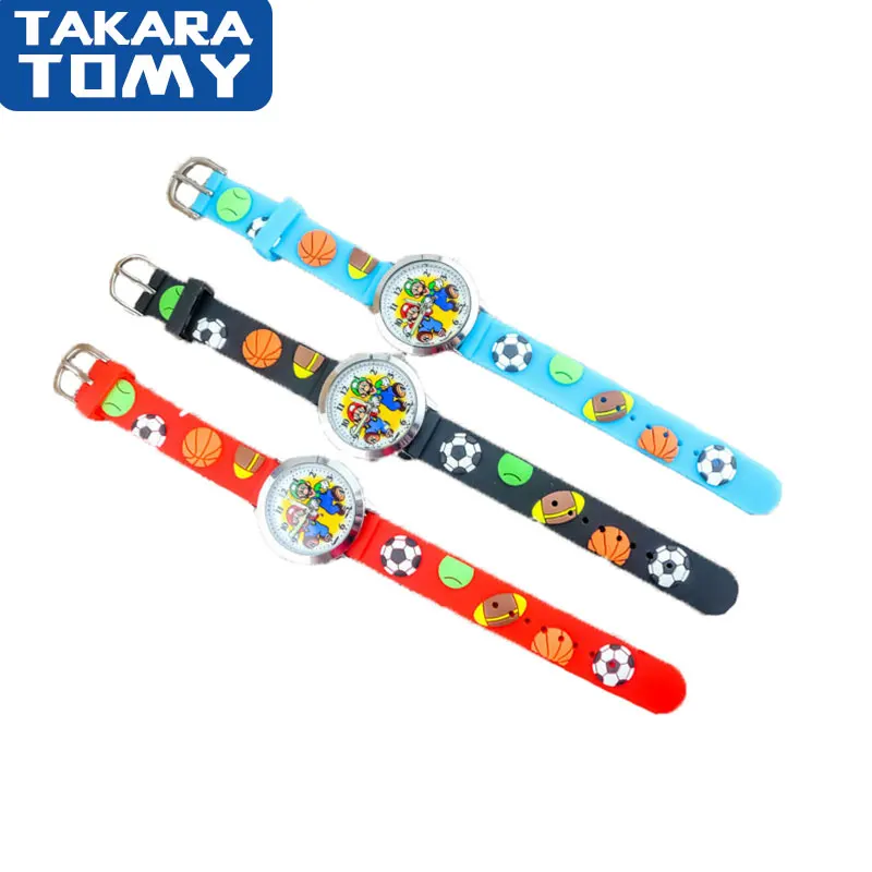 

New Super Mario Children's Silicone Watch Game Characters 3D Cartoon Anime Quartz Electronic Birthday Christmas Present