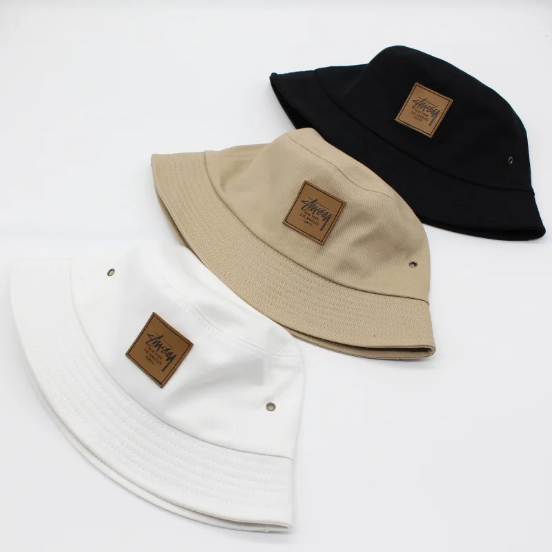 

Leather Standard Cotton Flat Top Fisherman's Hat Sunshade Hat Outdoor Leisure Short Eaves Hip Hop Skateboard Travel Style Gender