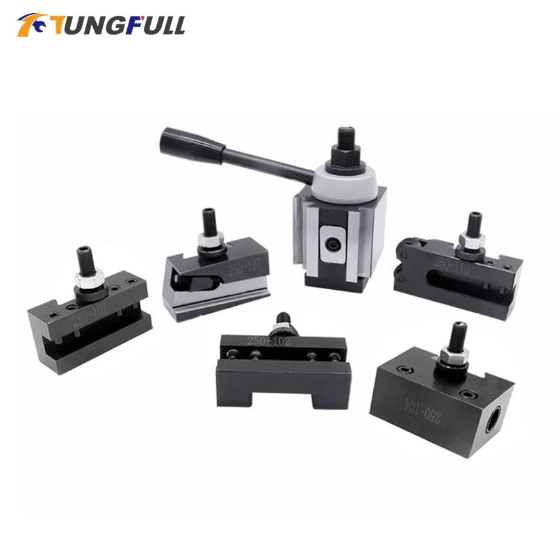 

Lathe Tools Holder CNC Wedge GIB Type Quick Change Tool Holder Turning and Facing Holder for Lathe Tools 250-101 102 104 105 107