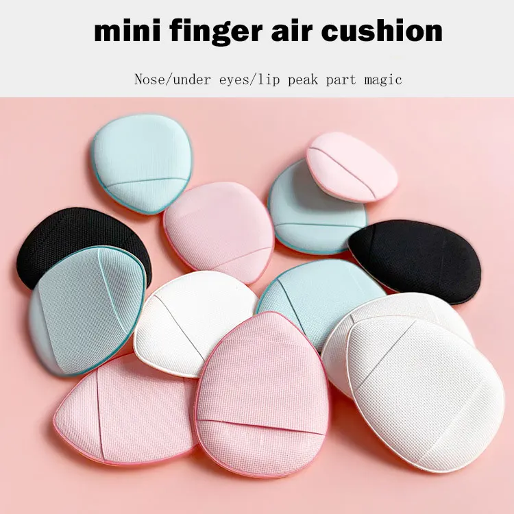 Finger Air Cushion Puff Kawaii Mini Air Cushion Sponge Foundation Makeup Blender Undereye Concealer Makeup Puff Tools