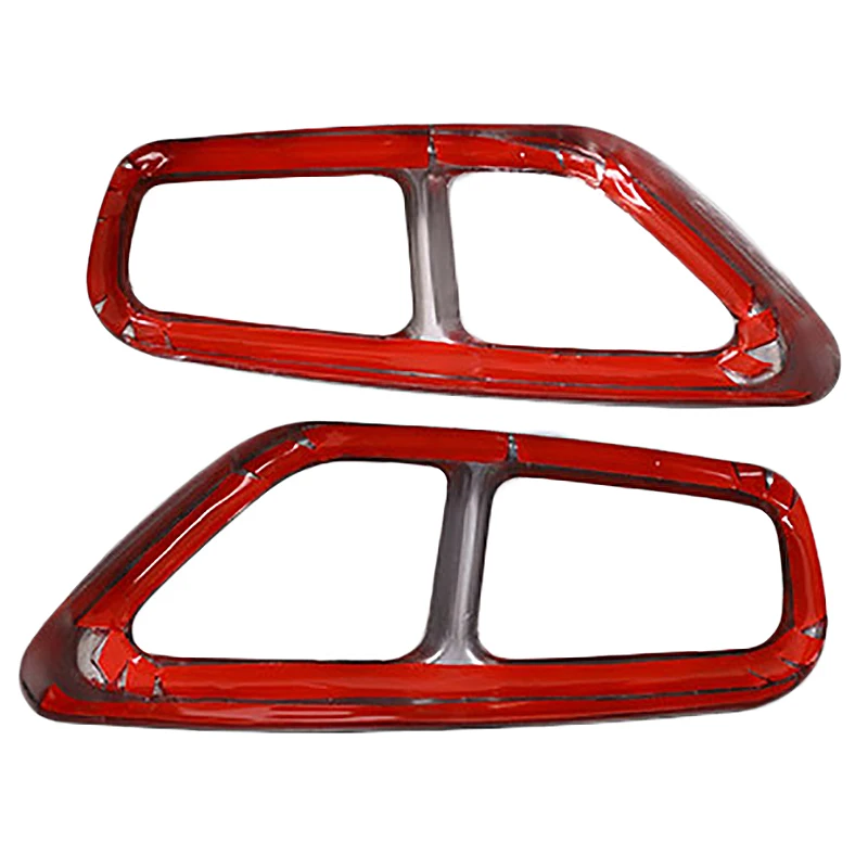 2 шт. 304 хромированная крышка выхлопной трубы из нержавеющей стали для Bmw New 5 Series G30